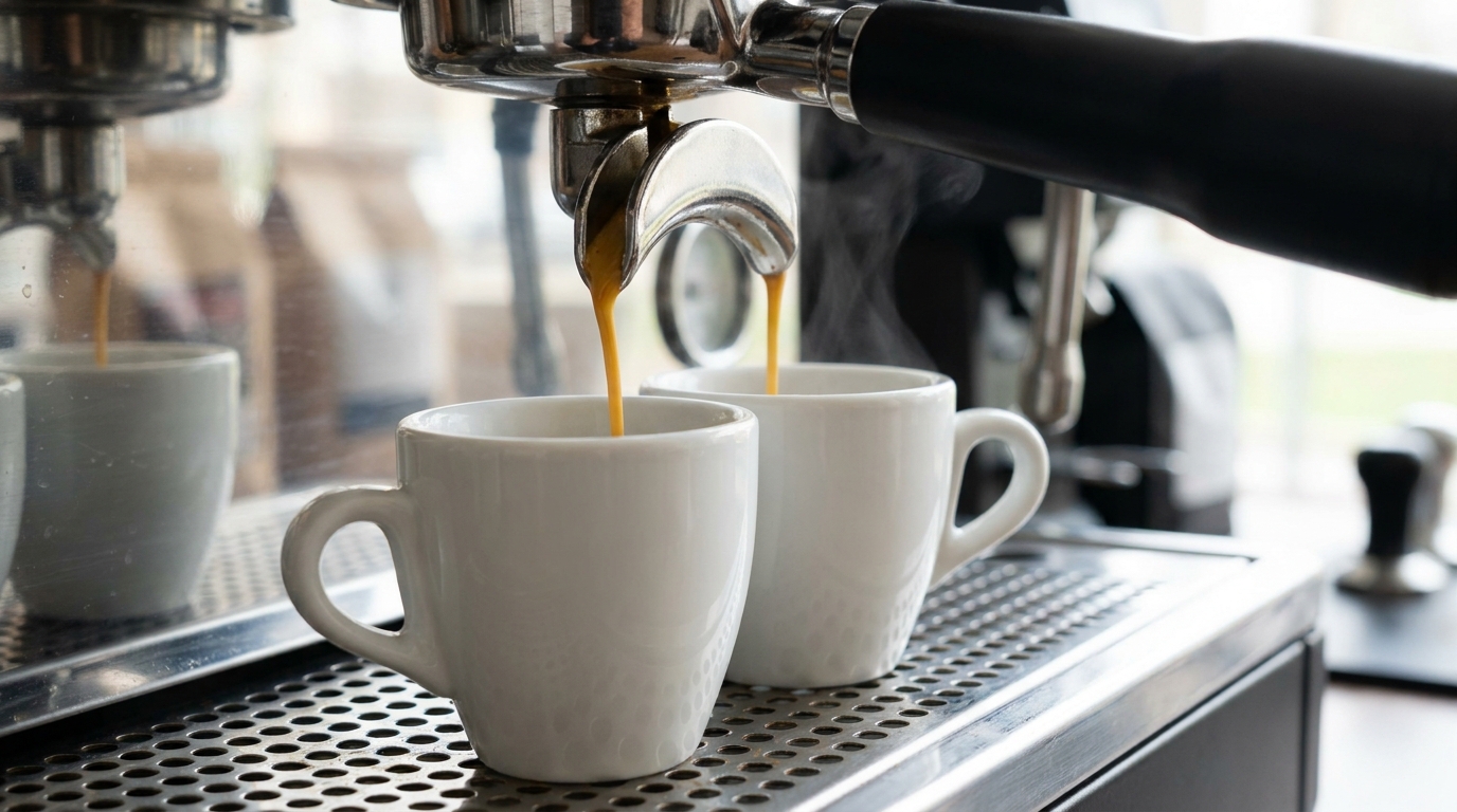 cappuccino v kavárně